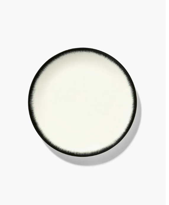 SERAX - Plate M White Black Var 3 De