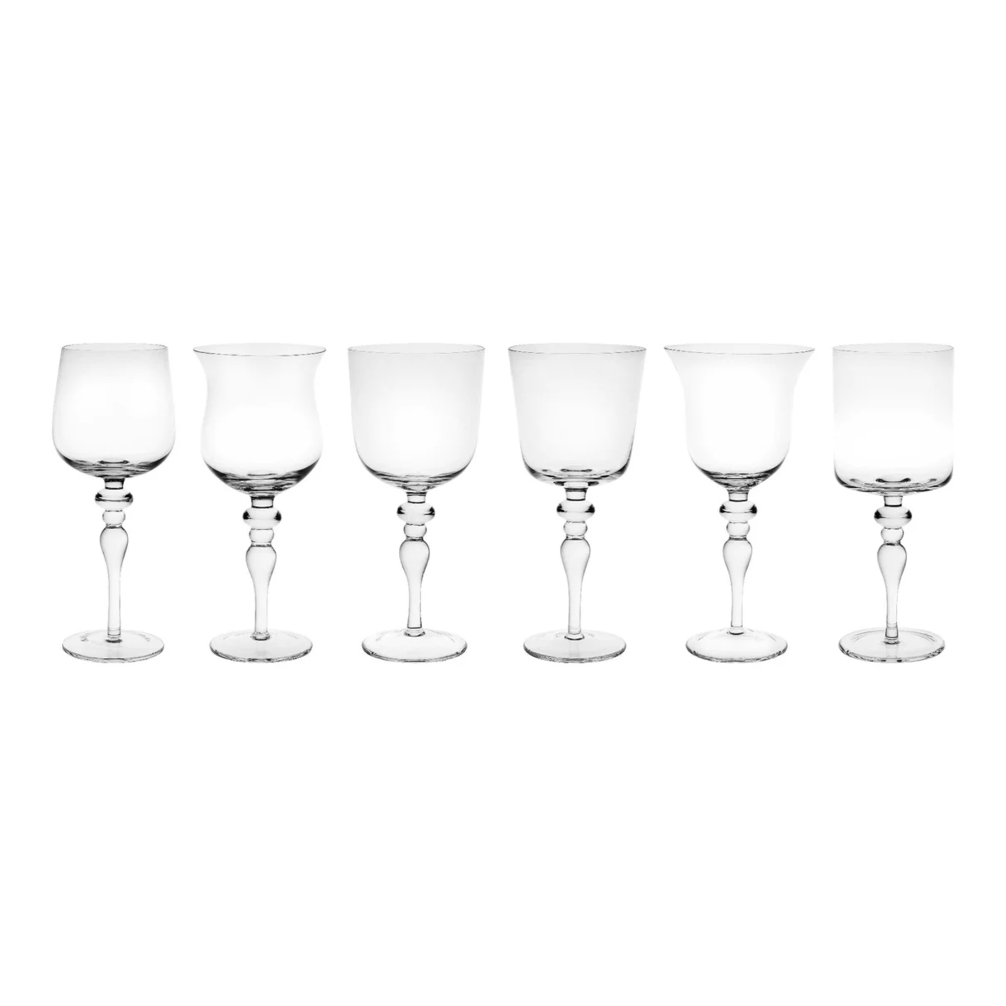 BITOSSI HOME - Set 6 calice stelo lavorato