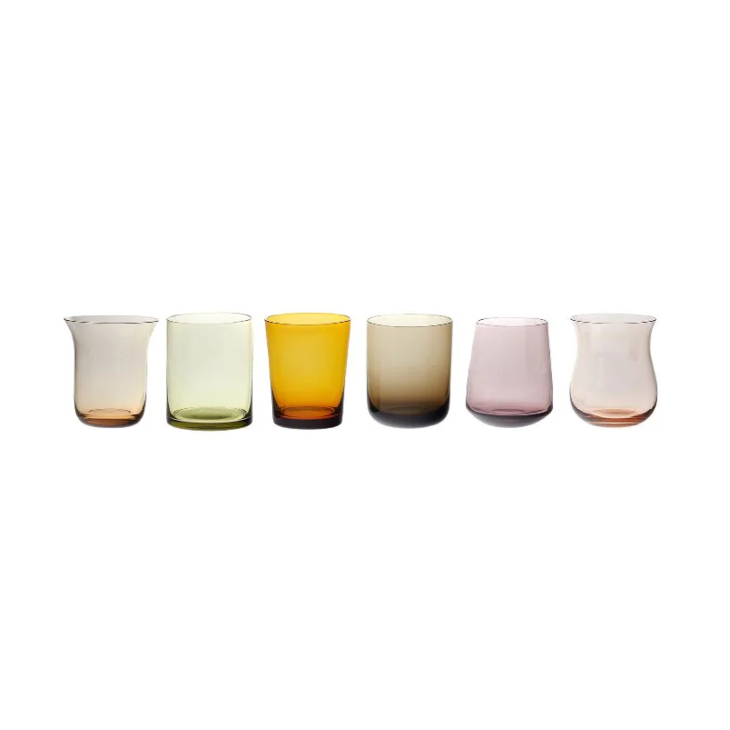 BITOSSI HOME - Set 6 liquori nuance ambra rosa