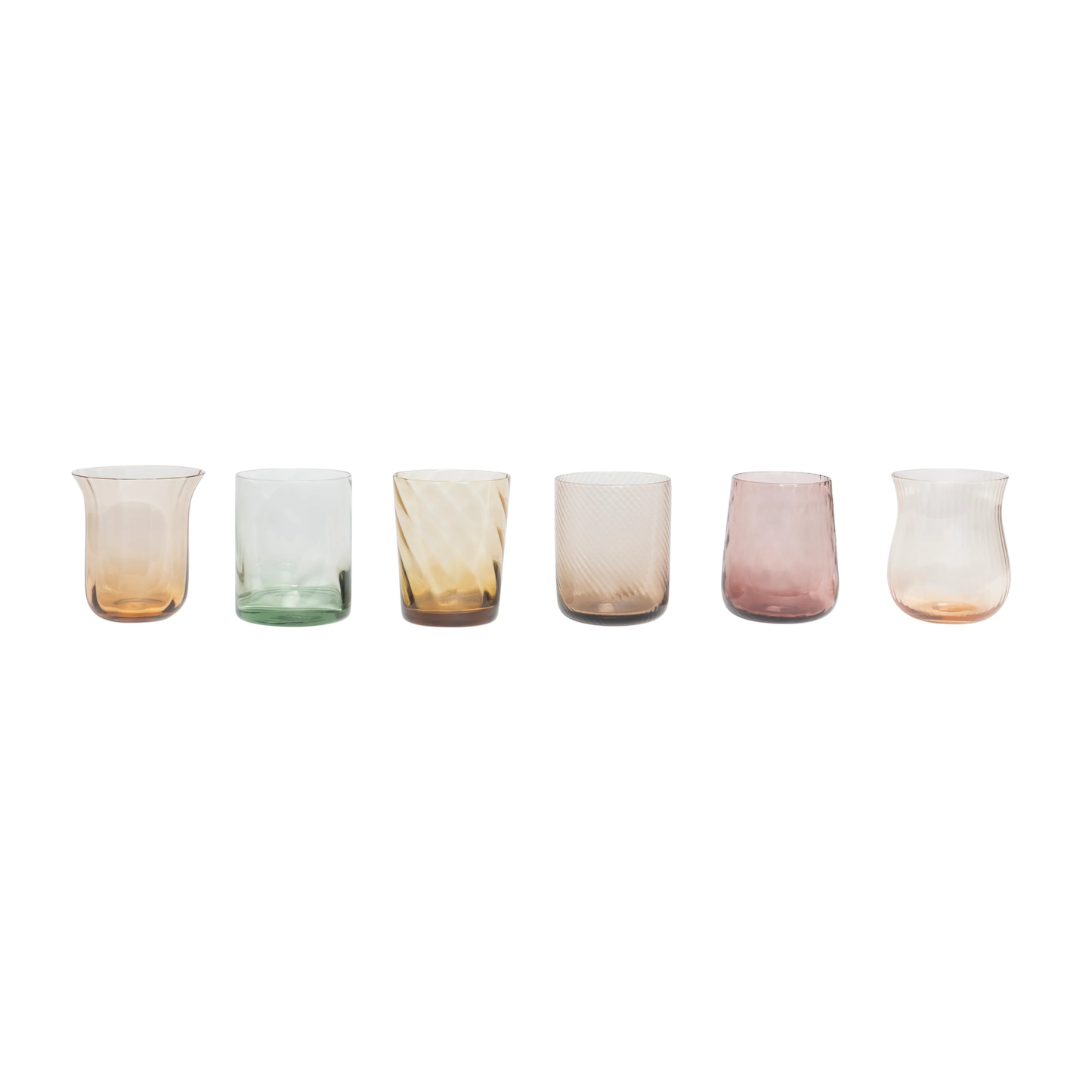 BITOSSI HOME - Set 6 Tumbler nuance ambra rosa