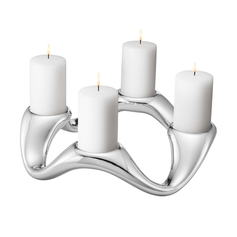 Georg Jensen - Cobra Round Candle Holder