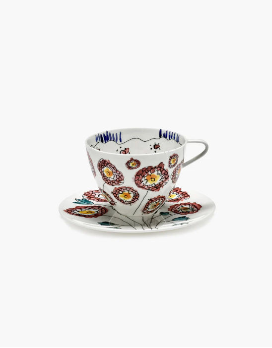 SERAX - Cappuccino Cup + Saucer anemone milk
