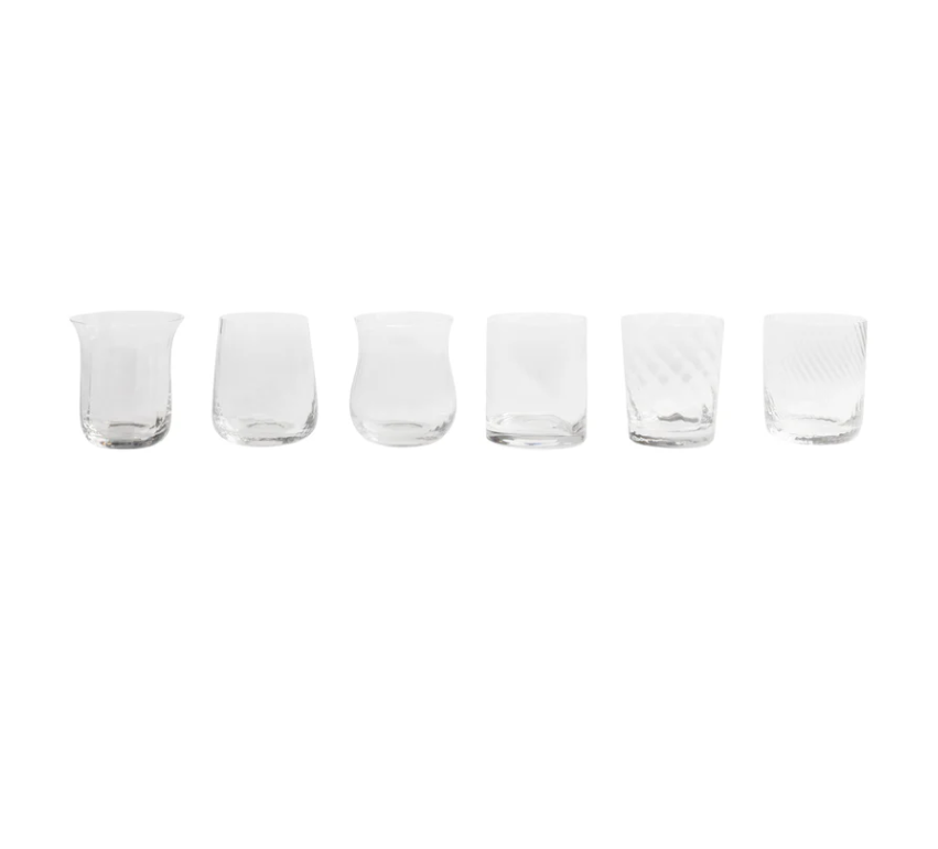 BITOSSI HOME - Set 6 tumbler clear diseguale