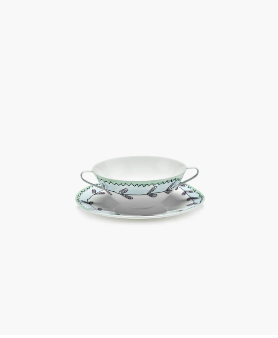 SERAX - Soup Bowl + Saucer Blossom Milf MF