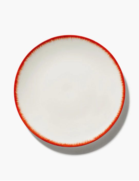 SERAX - Plate XL White Red