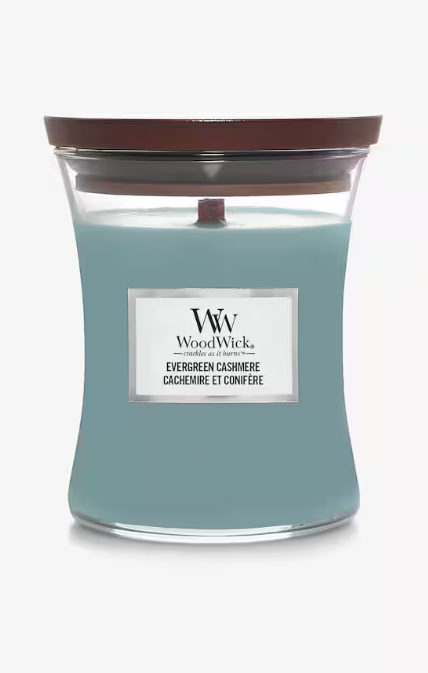WOODWICK - WW MEDIUM HOURGLASS EVERGREEN CAHSMERE