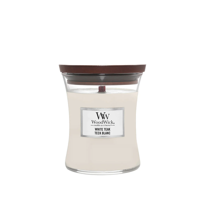 WOODWICK - MEDIUM HOURGLASS WHITE TEAK