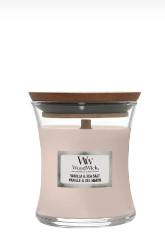 WOODWICK - WW MEDIUM HOURGLASS VANILLA & SEA SALT