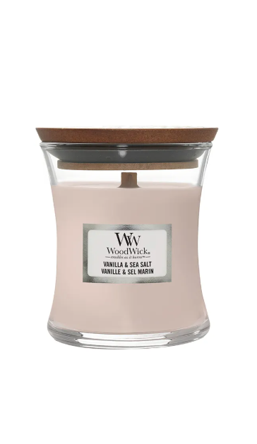 WOODWICK - WW MINI HOURGLASS VANILLA & SEA SALT