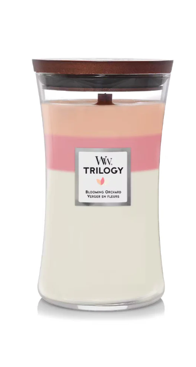 WOODWICK - WW TRILOGY LARGE HOURGLASS BLOOMING ORCHARD