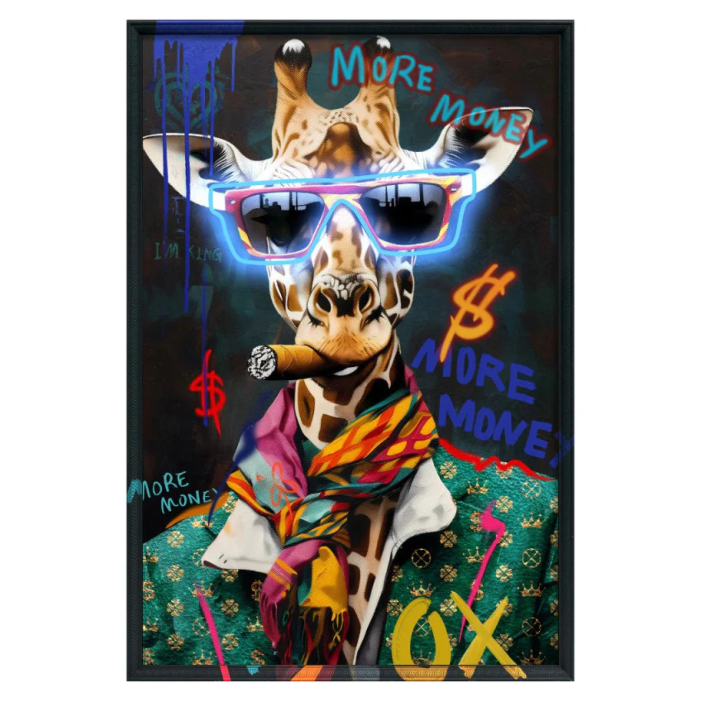 Palais Royal - Quadro led Giraffa 60x90