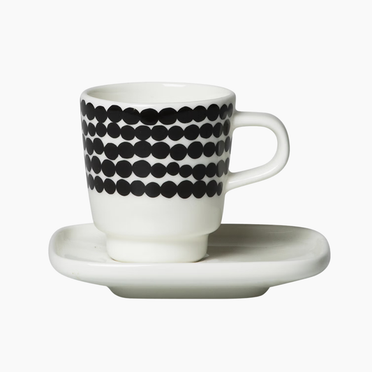 MARIMEKKO - Espresso Cup And Plate 10x10 Cm