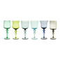 BITOSSI HOME - Set 6 calici stelo nuance blu/verde