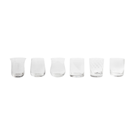 BITOSSI HOME - Set 6 tumbler clear diseguale