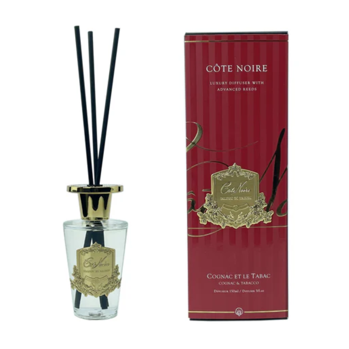 Cote Noire - Diffuser 150 ml with gold badges