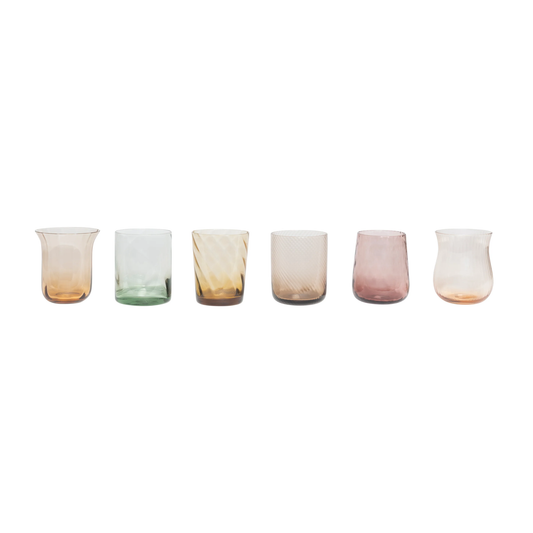 BITOSSI HOME - Set 6 Tumbler nuance ambra rosa