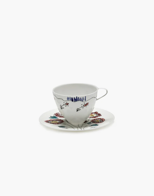 SERAX - Coffee Cup Hight + Saucer Anemone Milk MF