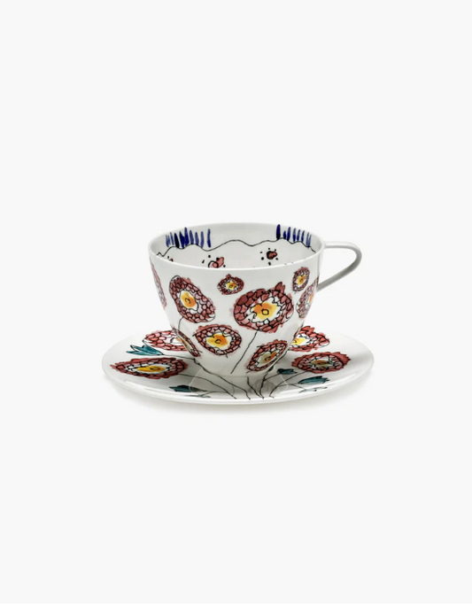 SERAX - Cappuccino Cup + Saucer anemone milk