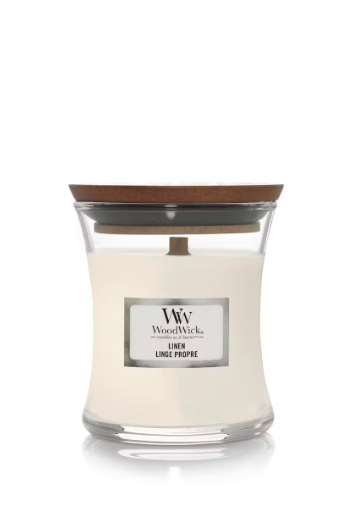 WOODWICK - MINI HOURGLASS WHITE TEAK