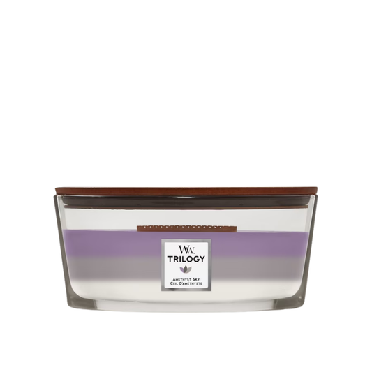 WOODWICK - TRILOGY ELLIPSE JAR AMETHYST SKY