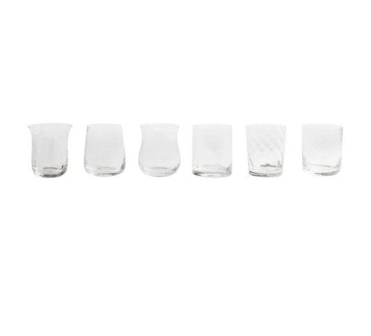 BITOSSI HOME - Set 6 tumbler clear diseguale