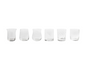 BITOSSI HOME - Set 6 tumbler clear diseguale