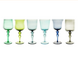 BITOSSI HOME - Set 6 calici stelo nuance blu/verde