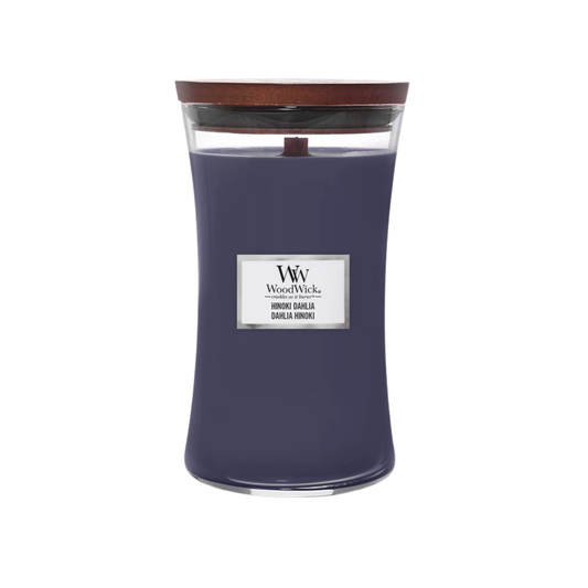 WOODWICK - LARGE HOURGLASS HINOKI DAHLIA