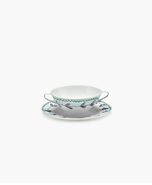 SERAX - Soup Bowl + Saucer Blossom Milf MF