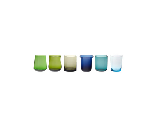 BITOSSI HOME - Set 6 liq nuance blu/verde