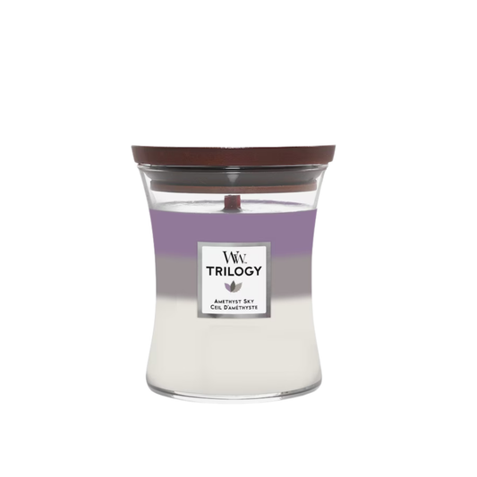 WOODWICK - TRILOGY MEDIUM JAR AMETHYST SKY