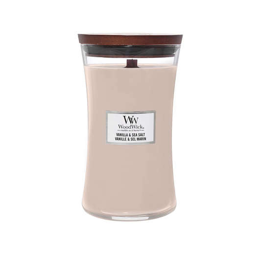 WOODWICK - LARGE HOURGLASS VANILLA & SEA SALT