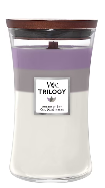 WOODWICK - WW TRILOGY LARGE JAR AMETHST SKY