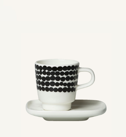 MARIMEKKO - Espresso Cup And Plate 10x10 Cm